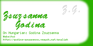 zsuzsanna godina business card